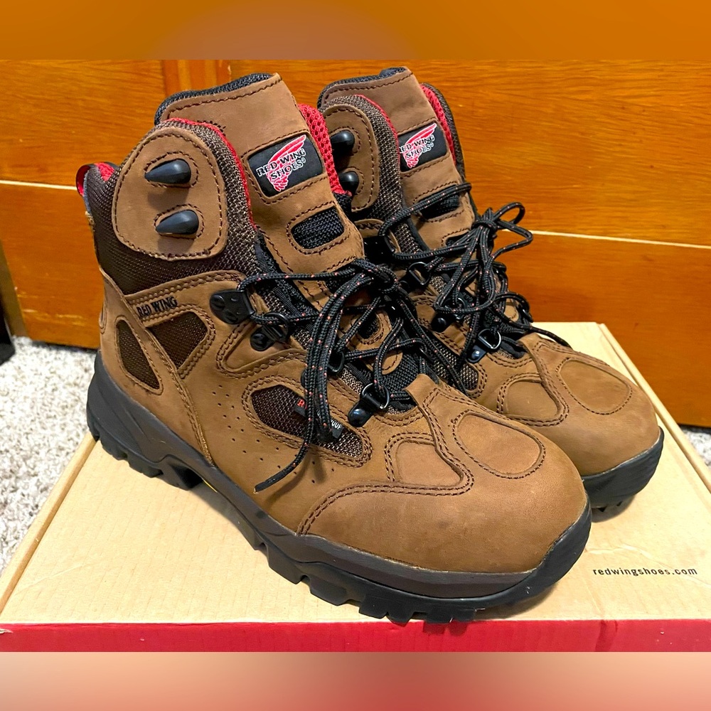 Red Wing Boots TruHiker Safety Toe Hiking Work Men’s Size 8. EUC - Picture 1 of 16